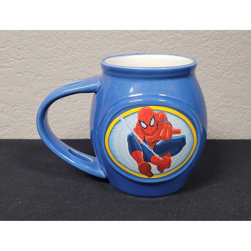 2014 Marvel Spider-Man Web Slinging Mug Coffee Mug Blue